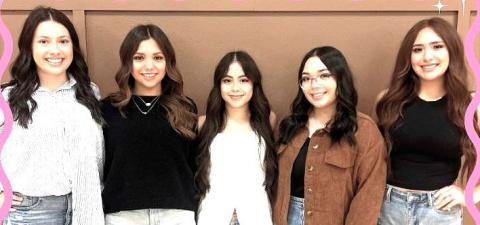 DHS Homecoming Queen candidates included Braylynn Chavira, Caylee Carrasco, Frida Madrigal, Lauren Medeles and Ximena Terrazas.