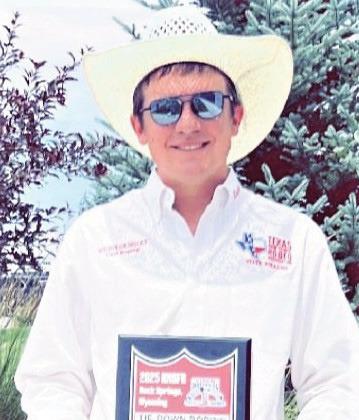 Kolton Grimsley, from Nazareth competed at the Cinch High School National Finals earning third in the world in Tie Down Roping.