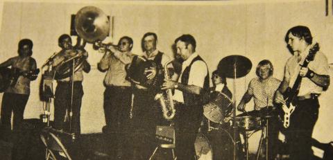 'OOMPAH' SOUND-- The Havlak “oompah” Polka Band was brought in from Rowena, Texas to perform at the first couple of Nazareth German Festivals in 1973 and 1974 and stirred the crowd in attendance to dance.
