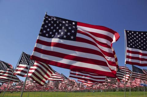 Grave flag decoration Friday