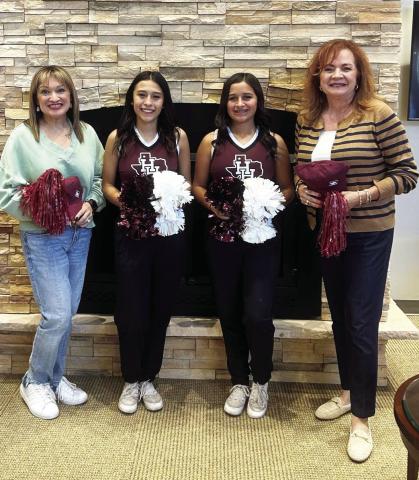 Let's cheer on the Business for Week! This week, we’re excited to honor Hereford Texas Federal Credit Union as our Business of the Week! Thank you for cheering on the cheerleaders who cheer on our community! Your support helps keep our spirit strong and our community connected. We’re grateful for all you do. Pictured: Brandy Murillo, Makayla Mungia, Makyra Mungia, and Brenda Fuentes
