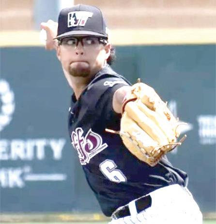 Julius Carpio from Dimmitt has signed to play baseball for the Lamar University Cardinals in Beaumont. This past season as a WTAMU pitcher, Carpio earned NCBWA Regional Pitcher of the Week and Lone Star Conference Pitcher of the Week. Carpio, a business major, is the son of Noel Rodriguez and Ariana Carpio. (WTAMU photo)
