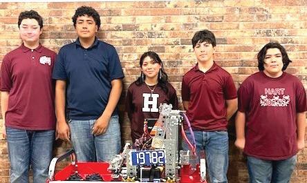 Hart Robotics #19782, Rito Rodriguez, Bryan DelaRee, America Flores, Liam Marin and Max Phillips.