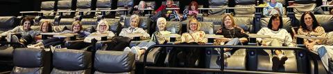 La Madre Mia met for dinner and a movie in Amarillo on October 9. They saw the movie Soul on Fire on its opening night at Cinergy. Members present are pictured ready to see the movie.