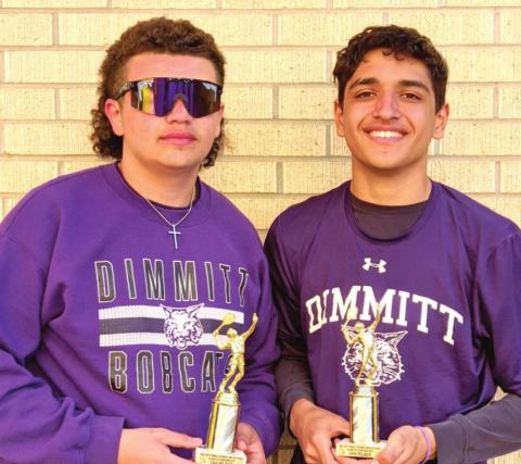 DHS Gammy Vazquez and Eduardo Peralta placed 2nd in boys doubles at the Amarillo Tennis Meet.