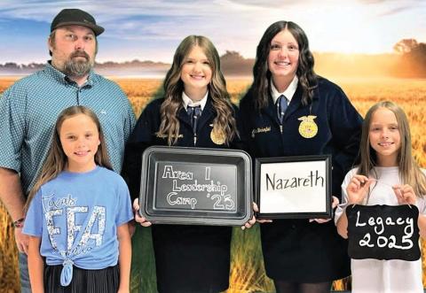 Nazareth Ag teacher and FFA sponsor Austin Heck