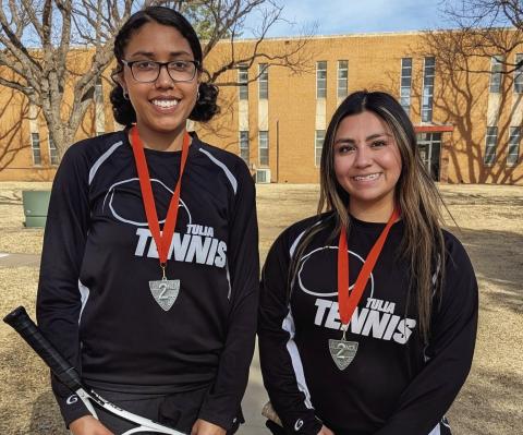 Jahlizza Brown and Anayeli Barajas - 2nd in Girls Doubles