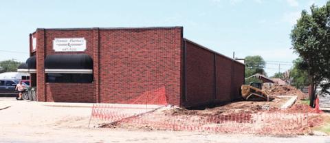 Dimmitt Pharmacy is adding a valuable drive-through window to its building which will help get prescriptions to customers who may have difficulty with mobility or simply want the convenience of not parking and going in. Upon completion, the drive-through can be entered from the north side.