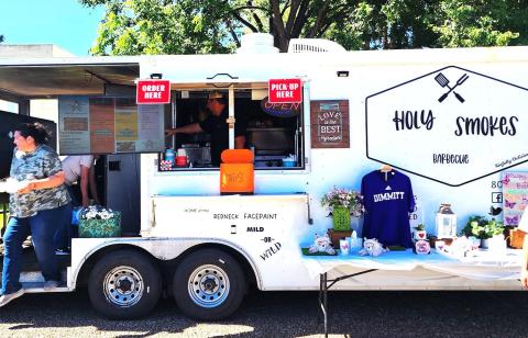 Holy Smokes Barbecue from Friona held a fundraiser event on July 1 for the families of the young men recently killed or injured in car accidents. The event was held at the Castro County Courthouse Square and money received was divided among the families.