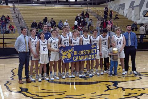 The Nazareth Swifts topped Pringle Morris Monday night in the Bi-District round of the state basketball playoffs 78-34. The Swifts will next take on McLean in the Area Playoff round.