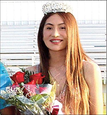 (Photo above) Hart Homecoming Queen - Amanda Rodriguez, senior, was crowned at the big game this past Friday night. She is the daughter of Lluvi and Erasmo Rodriguez (Photo below) Homecoming Queen candidates included (left to right) Marcilla Barron, Priscilla Gagnard, Paizlie Reyna-Mata and Amanda Rodriguez.