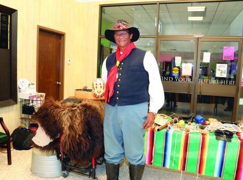 Clifton Fifer’s representation of a Buffalo Soldier
