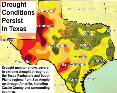 Drought continues across Texas, U.S.