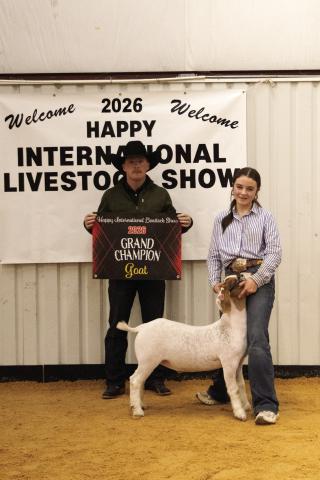 Grand Champion Goat- Bristal Hix Photo by Avary Wesley