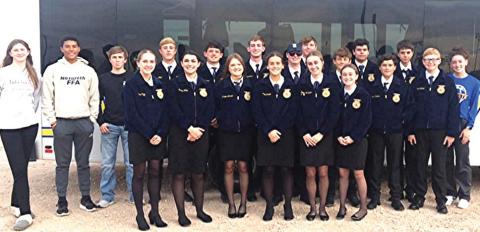 These Nazareth FFA students competed at the LDE Area Meet, with seven teams and 20 students in four events this past weekend.