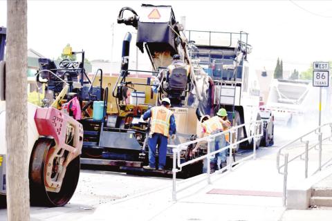 TxDOT continues to work on completion of the highway project that has lasted around three years in Dimmitt, with hopes of being complete in June, and minor details completed by August. Crews were laying asphalt last week near the square and will continue this week.