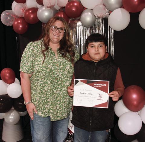 6th Grade ELAR Most Improved - Isaiah Chapa