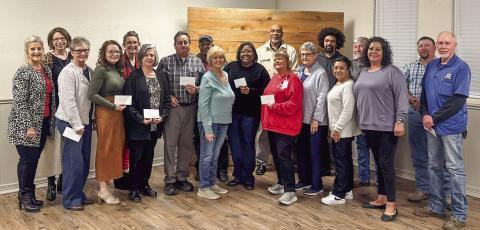 Tulia United Community Fund Allocations recepients - Shannon Hooper, Celeste Howard, Cindy Hurt, Lizzie Dutton, Ashley Venhaus, Dorothy Hulsey, Noe Gonzales, Matthew Veals, Lisa Reeves, Janelle Wafer, Sherry Thornton, Tyson Willis, Shirley Myers, D’Carlos Willis, Christian Padilla, Harold Drake, Stephanie Godino, Justin Johnson, and Bryan Ballinger