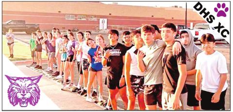 The Dimmitt XC team on day three of conditioning and running are gearing up for a big season.