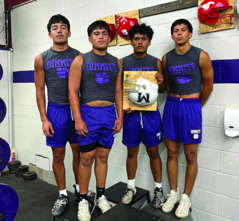Week 3 Dimmitt vs Muleshoe Players of the Game Offense - Hugo Rodriguez &amp; Dominik Navarro Defense - Gustavo Ornelas &amp; Baylor Navarro