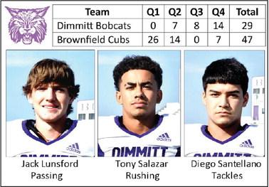 Bobcats fall to Cubs, 47-29