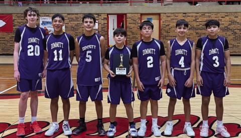 Dimmitt’s JH Boys 7th won the Friona Tournament Championship and the 8th won Consolation earlier in January.