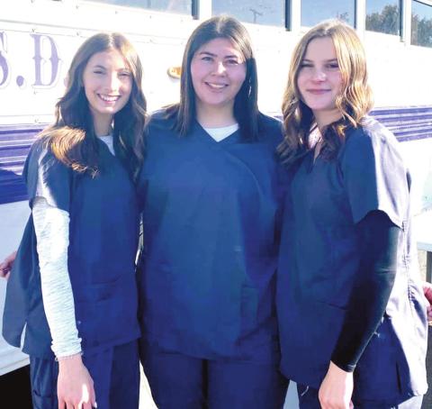 Dimmitt FFA - Audrey Wooten, Monica Flores, Anna Wooten advance at the LDE District competition with a first place in Ag Skills.