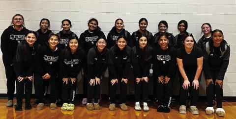 Hereford’s Lady Whiteface JV Maroon snagged second place and JV White took 3rd at the Dimmitt Tournament. Left, the Hereford JV White defeated Frenship in a tournament earlier this season for the consolation championship.
