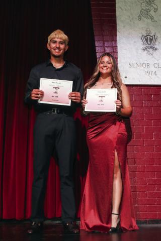 Mr. THS Logan Becerra and Ms. THS Kyla Rodriguez