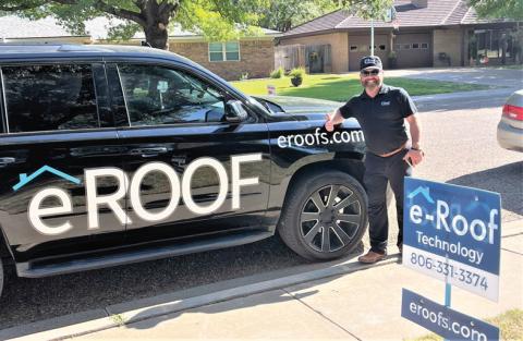 Project manager JR Ferguson and eROOF opened their doors to offer professional residential and commercial roofing and services to Dimmitt residents.