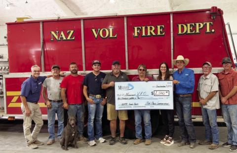 Mid-Plains Communications Gives Back to Local Volunteer Fire Departments