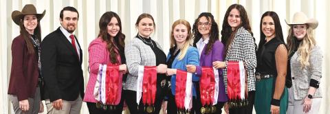 The WTAMU Horse Judging Team was named the 2024 All American Quarter Horse Congress Reserve Champion Collegiate Team. They placed second overall with a second in Performance, fourth in Halter, and second in reasons.