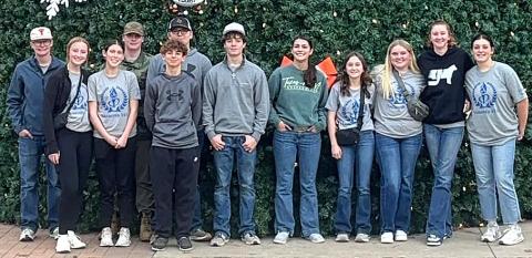 Nazareth FFA State LDE results: Radio Broadcasting – 6thplace, (Emily Durbin, Pierce Wilhelm, Breck Proctor, Alishia Osterkamp; Green hand Quiz - 15th place, Averi Birkenfeld, Autumn Birkenfeld, Allie Pittillo, Cooper Schulte, Collin Kimball; Senior Quiz - 12th place, Gracie White (15th), Michael Fulkerson. Pierce Wilhelm, Taryn Wethington.