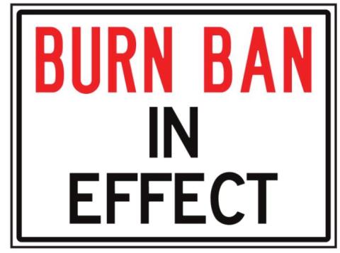 County burn ban in effect