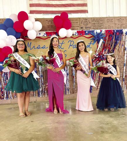 A large crowd braved the triple digit temperatures last week to celebrate Hart Days. The annual event always draws a large crowd for its parade, pageant and much more. Pictured above are winners of the Miss Hart Pageant. Winners include: Miss Hart-Lexi Cisneros, Little Miss Hart-Jocelyn Ardon, Junior Miss Hart-- Ellie Longoria and Tiny Miss Hart --Yisell Carrasco. (Courtesy photo)