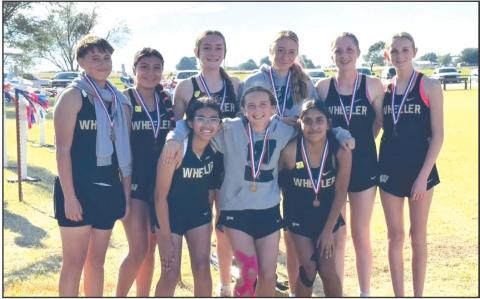 Wheeler Jr. High Lady Colts placed 3rd at the District Cross Country meet at the Britt Complex in Wheeler. (Courtesy Photo)
