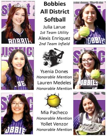 Bobbies All Distric Softball