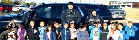 The Dimmitt Police Department took time out of their busy schedules to spend time with the students at Doricell Davis First Steps on Tuesday. Officers visited with children from most of the classes and gave them an up-close view of patrol cars.