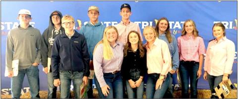 The Nazareth FFA Livestock Judging Team