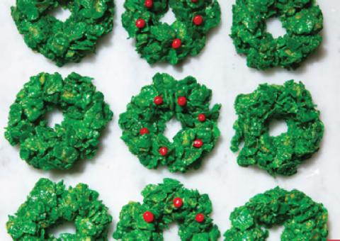 Cornflake Wreaths
