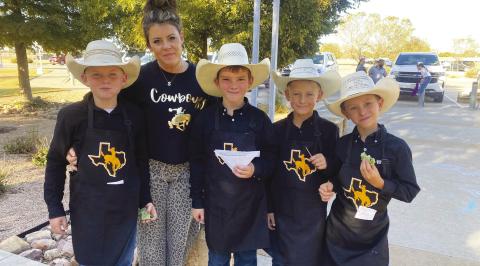 3rd Place Junior Main Dish: Junior Team 4, The Cooking Cowboys-Kase Sims, Brooks Brown, Witten Butler and Benson Van Winkle. Coached by Katie Sims.