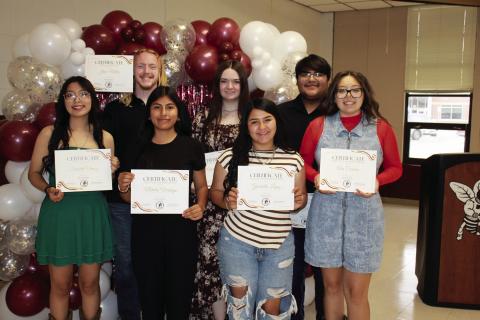 TSSEC Solo and Ensemble: Scarlett Chavez, Jace Miller, Natalia Verdugo, Avary Wesley, Gabriella Lopez, Isaiah Hernandez, and Ava Comans.