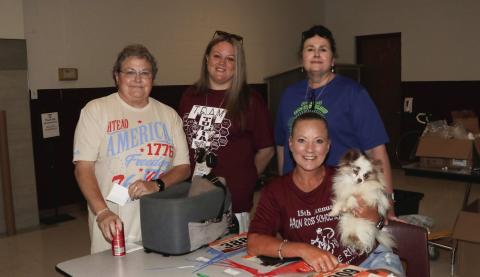 Preparing for Finish the Ride: Lynett Walker, Brooke Whitworth, Dixie Johnson, Kendra