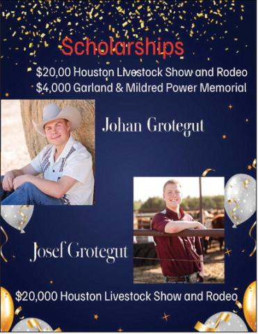 Johan, Josef Grotegut awarded $20K HLSR scholarships