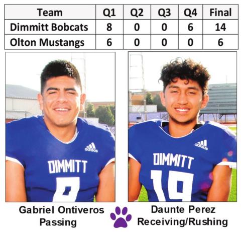 Bobcats defeat Mustangs, 14-6