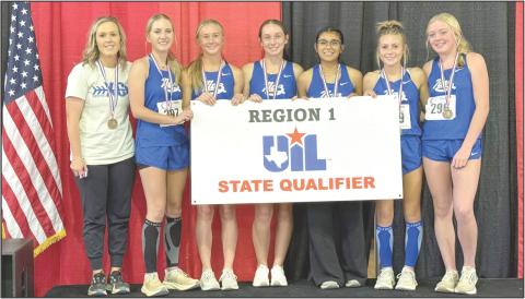 The Nazareth Swiftette cross country team earned a trip to the UIL State Cross Country Championships Friday, Oct. 31 after qualifying at the Regional Cross Country Championships. The team placed third overall. Individual results including 14th — Madison Brockman, 23rd — Bridget Osterkamp, 31st — Mallory Wilhelm, 42nd — Zeli Olivas, 52nd — Aubree Rowland and 59th — Jolee Pigg.