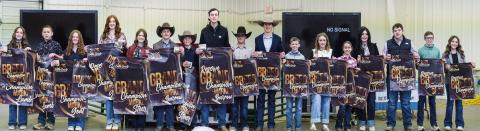 Castro County held its annual Junior Livestock Show &amp; Sale Jan. 16-17 at the Castro County Expo Building. Pictured above are all Grand Champion, Reserve Grand Champion, Breed Champion, Reserve Breed Champion and Showmanship winners from the annual show. Inside the special section are the results from the annual show as well as the annual Nazareth Junior Livestock Show held Monday, Jan. 12. (Photos Courtesy of Cailee Boyer)