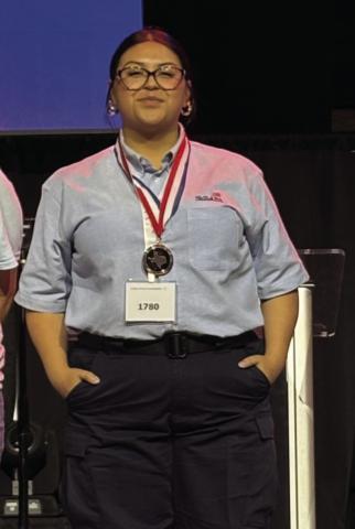 BRONZE WINNER--Placing with Bronze in the CSI Technical Test was Vanessa Mendoza.