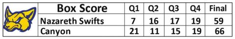 Swiftettes lose narrowly to