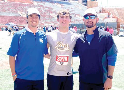Nazareth senior Kayle Rogers competed in Shot Put at the Texas UIL State Track &amp; Field Championships this past Saturday in Austin at Mike A. Myers Stadium, and placed 7th with a distance of 47-4.25.